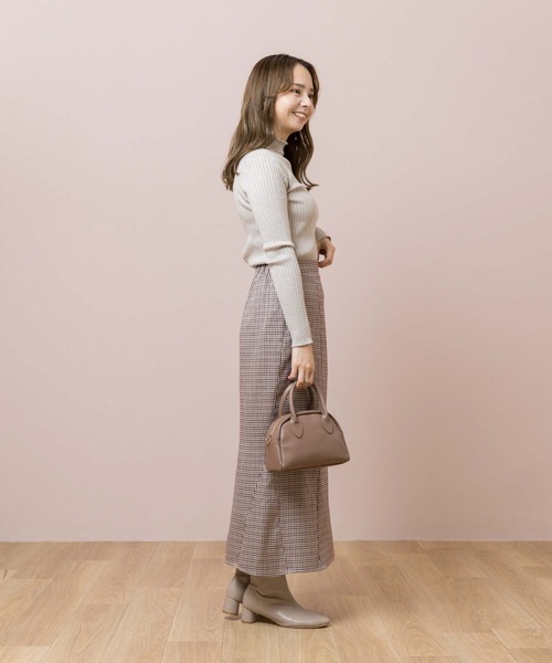 flower（フラワー）の「ブライトリブニット（ニット/セーター・レディース・ホワイト/ベージュ/ピンク・FREE）」の19枚目の写真