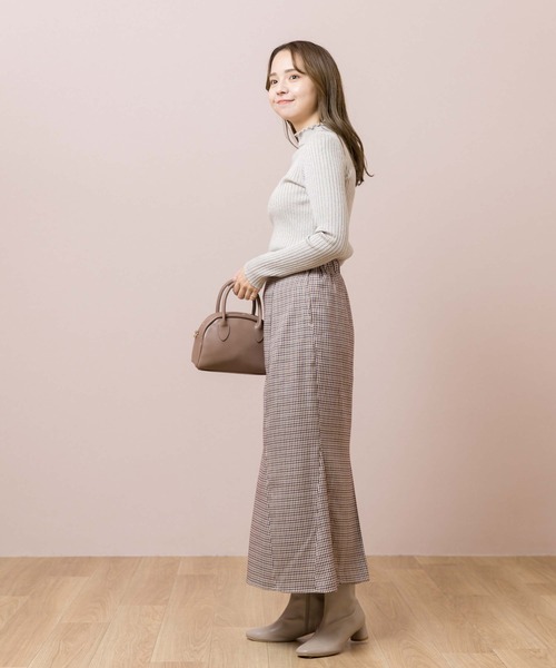 flower（フラワー）の「ブライトリブニット（ニット/セーター・レディース・ホワイト/ベージュ/ピンク・FREE）」の21枚目の写真