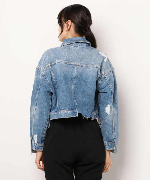 ALLSAINTS（オールセインツ）の「BETH PATCH JACKET | BETH PATCH ジャケット（デニムジャケット・レディース・インディゴブルー・2/10/8/6/4）」の11枚目の写真