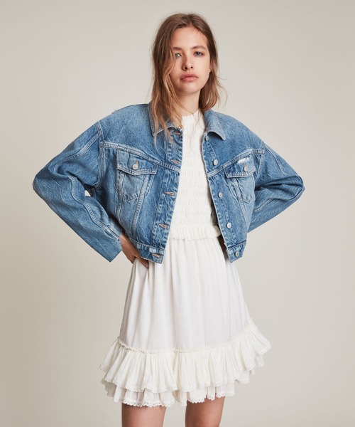 ALLSAINTS（オールセインツ）の「BETH PATCH JACKET | BETH PATCH ジャケット（デニムジャケット・レディース・インディゴブルー・2/10/8/6/4）」の10枚目の写真