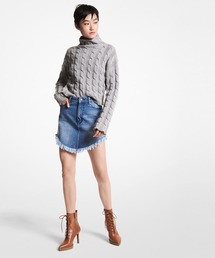 MICHAEL KORS（マイケルコース）の「フレイド デニム スカート（デニムスカート）」