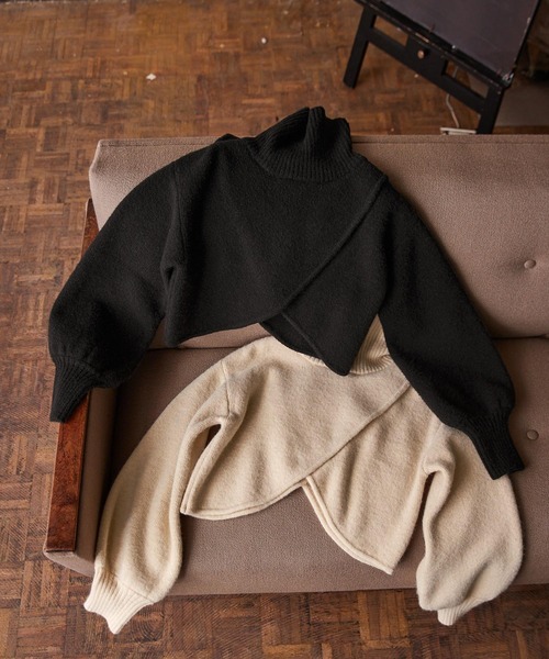 Keeepy(キーピー)の「【Keeepy】volume sleeve turtleneck knit pullover(ニット/セーター・レディース・ブラック/アイボリー・FREE)」の17枚目の写真