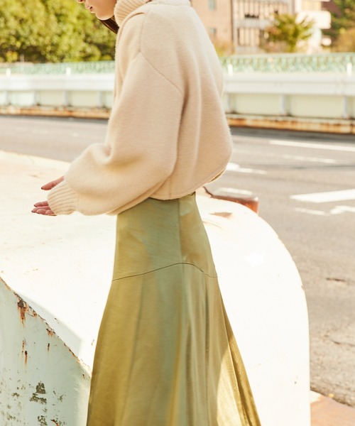 Keeepy(キーピー)の「【Keeepy】volume sleeve turtleneck knit pullover(ニット/セーター・レディース・ブラック/アイボリー・FREE)」の21枚目の写真