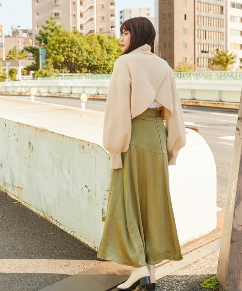 Keeepy(キーピー)の「【Keeepy】volume sleeve turtleneck knit pullover(ニット/セーター・レディース・ブラック/アイボリー・FREE)」の18枚目の写真