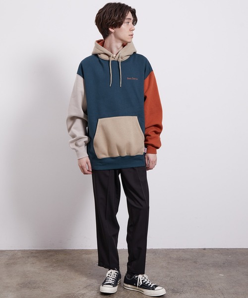 JUNRED(ジュンレッド)の「BEN DAVIS裏毛クレイジーパーカー(パーカー・メンズ・パープル/グレー/グリーン・LL/M/L)」の21枚目の写真