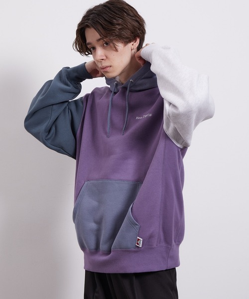 JUNRED(ジュンレッド)の「BEN DAVIS裏毛クレイジーパーカー(パーカー・メンズ・パープル/グレー/グリーン・LL/M/L)」の10枚目の写真