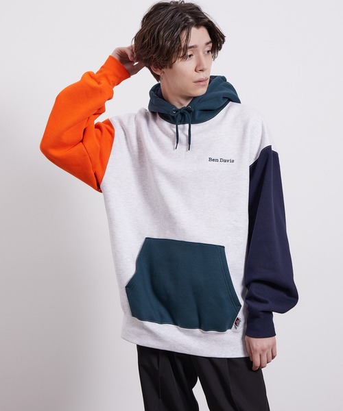 JUNRED(ジュンレッド)の「BEN DAVIS裏毛クレイジーパーカー(パーカー・メンズ・パープル/グレー/グリーン・LL/M/L)」の17枚目の写真