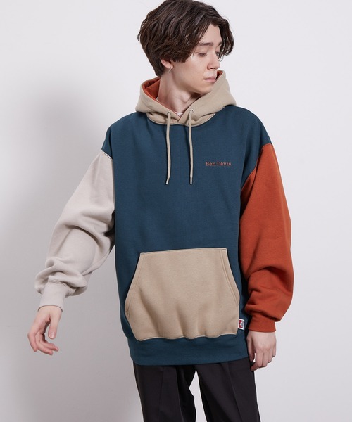 JUNRED(ジュンレッド)の「BEN DAVIS裏毛クレイジーパーカー(パーカー・メンズ・パープル/グレー/グリーン・LL/M/L)」の15枚目の写真