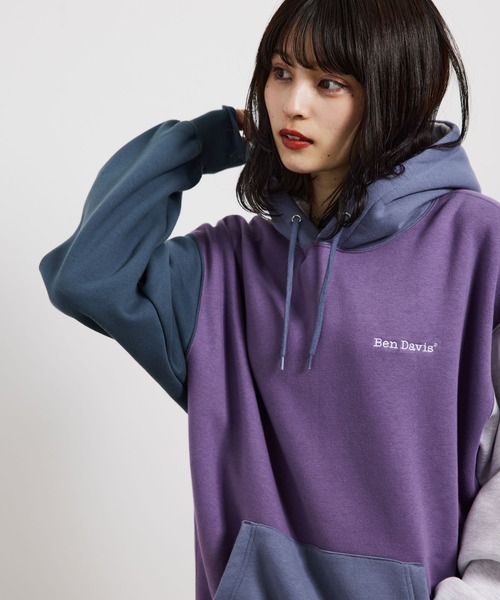 JUNRED(ジュンレッド)の「BEN DAVIS裏毛クレイジーパーカー(パーカー・メンズ・パープル/グレー/グリーン・LL/M/L)」の7枚目の写真