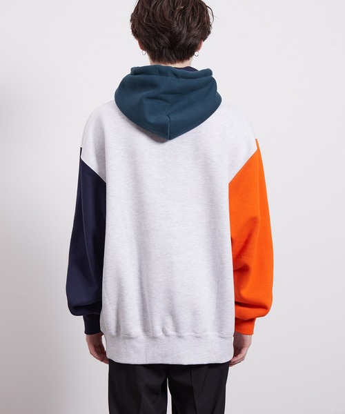 JUNRED(ジュンレッド)の「BEN DAVIS裏毛クレイジーパーカー(パーカー・メンズ・パープル/グレー/グリーン・LL/M/L)」の14枚目の写真