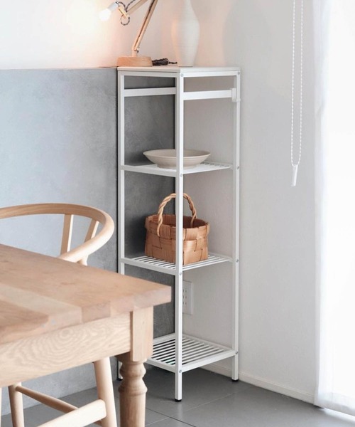 sarasa design（サラサデザイン）の「nsp スリムラック｜PVC天板タイプ（家具・レディース・ホワイト/ナチュラル・ONESIZE）」の2枚目の写真