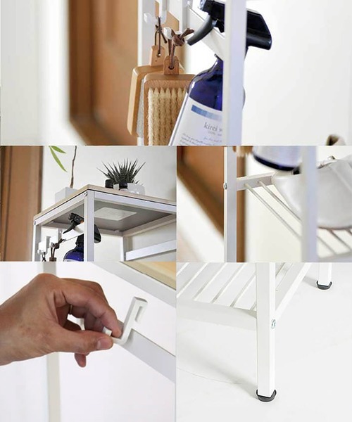 sarasa design（サラサデザイン）の「nsp スリムラック｜PVC天板タイプ（家具・レディース・ホワイト/ナチュラル・ONESIZE）」の6枚目の写真