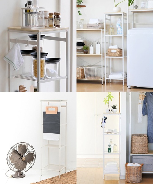 sarasa design（サラサデザイン）の「nsp スリムラック｜PVC天板タイプ（家具・レディース・ホワイト/ナチュラル・ONESIZE）」の11枚目の写真