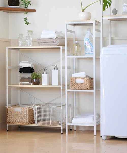 sarasa design（サラサデザイン）の「nsp スリムラック｜PVC天板タイプ（家具・レディース・ホワイト/ナチュラル・ONESIZE）」の10枚目の写真