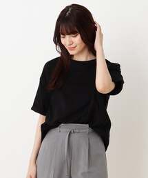 DRESKIP | 裾ラウンドTシャツ(Tシャツ/カットソー)