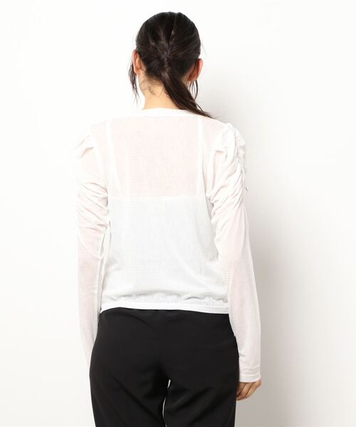 Kastane（カスタネ）の「ジゴスリーブシアープルオーバー（Tシャツ/カットソー・レディース・オフホワイト/ブラック・FREE）」の6枚目の写真
