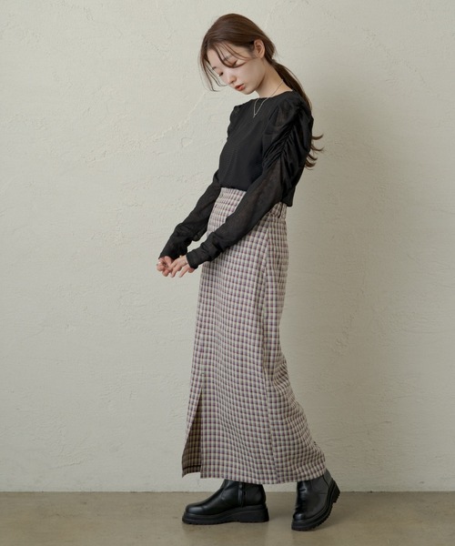 Kastane（カスタネ）の「ジゴスリーブシアープルオーバー（Tシャツ/カットソー・レディース・オフホワイト/ブラック・FREE）」の10枚目の写真