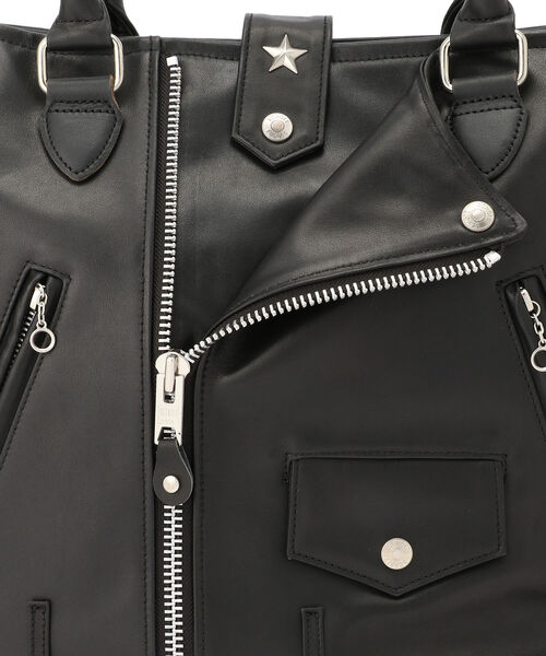 schott（ショット）の「Schott/ショット/RIDERS TOTE BAG/ライダース トートバッグ（トートバッグ・メンズ・ブラック・FREE）」の7枚目の写真