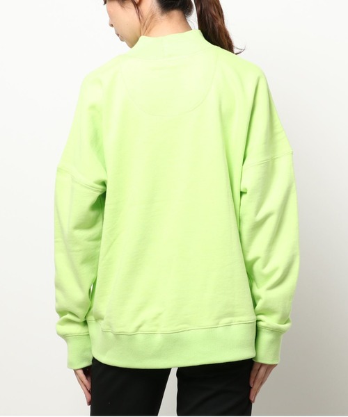 PIPING HOT FUTURE（パイピングホットフューチャー）の「L/S OVERSIZE MOCK NECK CREW PULLOVE（スウェット・レディース・ライム・S/XS）」の9枚目の写真
