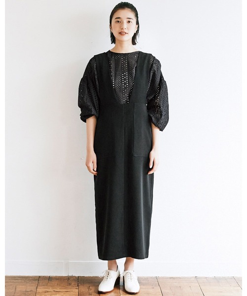 avecmoi（アヴェクモワ）の「【佐藤かなさんプロデュース】 アヴェクモワ　カットワークレースブラウス〈黒〉（シャツ/ブラウス・レディース・ブラック・MEDIUM）」の8枚目の写真