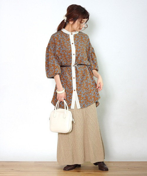 Crisp（クリスプ）の「ケーブルマーメイドスカート（スカート・レディース・ベージュ/グレー・FREE）」の17枚目の写真