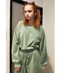 【Sly Skin】VELOURS CROP TOPS/クロップトップス