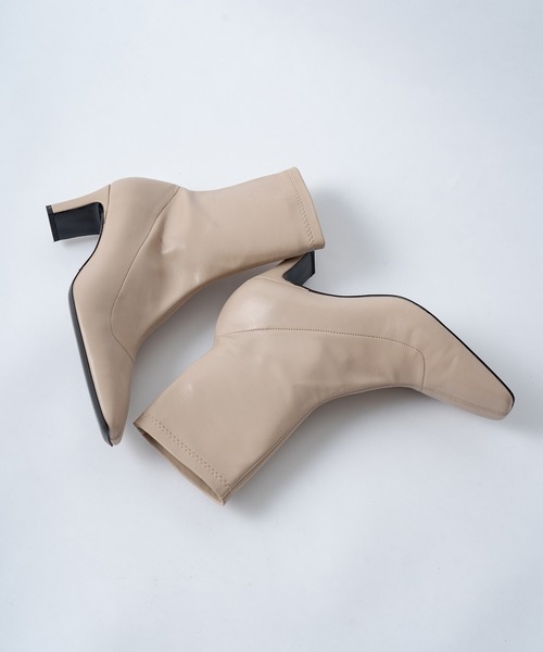 FABIO RUSCONI（ファビオルスコーニ）の「【FABIO RUSCONI/ファビオ ルスコーニ】ストレッチショートブーツ（ブーツ・レディース・オフホワイト/ブラック・36/37/38）」の5枚目の写真