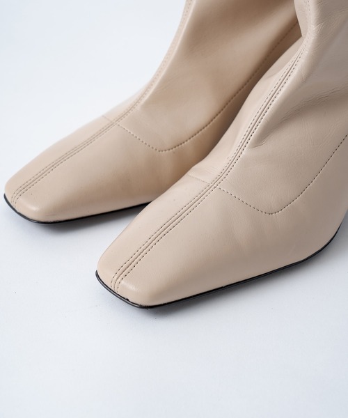 FABIO RUSCONI（ファビオルスコーニ）の「【FABIO RUSCONI/ファビオ ルスコーニ】ストレッチショートブーツ（ブーツ・レディース・オフホワイト/ブラック・36/37/38）」の7枚目の写真