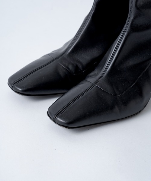 FABIO RUSCONI（ファビオルスコーニ）の「【FABIO RUSCONI/ファビオ ルスコーニ】ストレッチショートブーツ（ブーツ・レディース・オフホワイト/ブラック・36/37/38）」の10枚目の写真