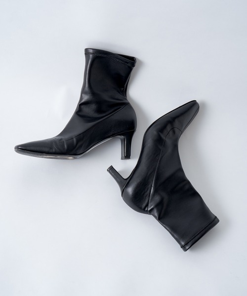 FABIO RUSCONI（ファビオルスコーニ）の「【FABIO RUSCONI/ファビオ ルスコーニ】ストレッチショートブーツ（ブーツ・レディース・オフホワイト/ブラック・36/37/38）」の8枚目の写真