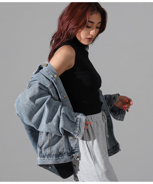 LATINA（ラティーナ）の「オーバーサイズビッグデニムジャケット（デニムジャケット・レディース・ブルー・FREE）」の8枚目の写真