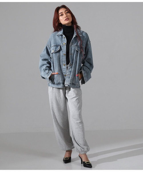 LATINA（ラティーナ）の「オーバーサイズビッグデニムジャケット（デニムジャケット・レディース・ブルー・FREE）」の9枚目の写真