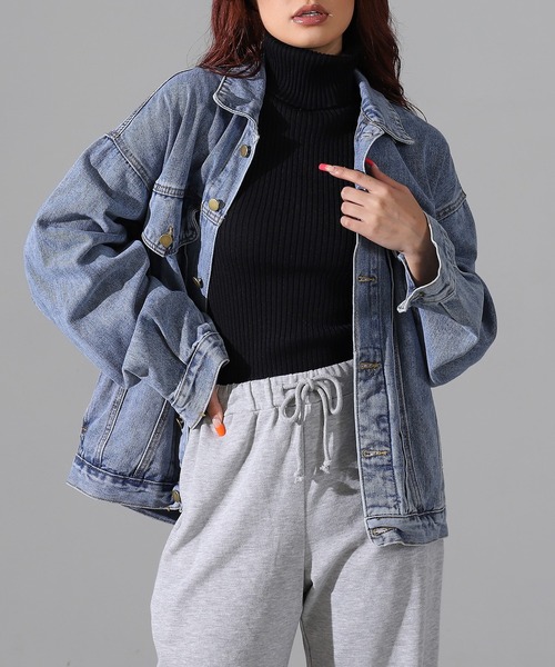 LATINA（ラティーナ）の「オーバーサイズビッグデニムジャケット（デニムジャケット・レディース・ブルー・FREE）」の5枚目の写真