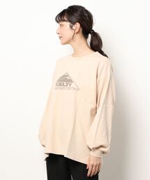 Samansa Mos2 | 【KELTY別注】ビッグシルエット発泡プリント長袖Tシャツ(Tシャツ/カットソー)