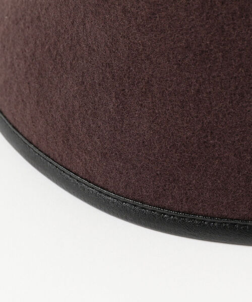 Ray BEAMS（レイビームス）の「Ray BEAMS / フェルト パイピング ハット（ハット・レディース・ブラウン/ブルー・ONE SIZE）」の6枚目の写真
