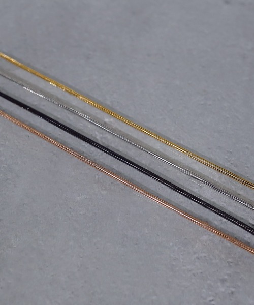 SBG（エスビー）の「SBG スネークチェーンブレスレット（ブレスレット・メンズ・ブラック/シルバー/ゴールド/ピンクゴールド・16cm/18cm/20cm）」の8枚目の写真