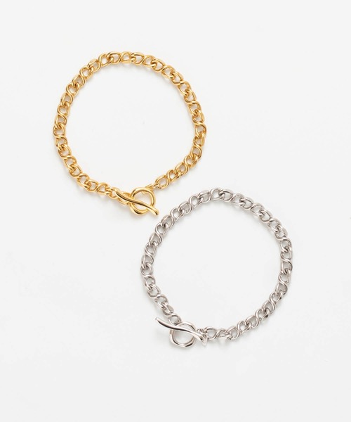 JUICY ROCK(ジューシーロック)の「ラウンドアンカーチェーンブレスレット(全長18cm)(ブレスレット・レディース・ゴールド/シルバー・ONE SIZE)」の8枚目の写真