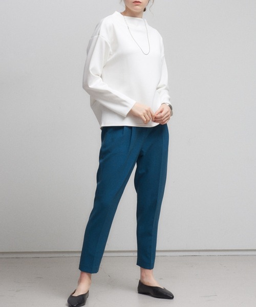 abahouse mavie（アバハウスマヴィ）の「【感嘆パンツ】タックテーパードパンツ（その他パンツ・レディース・ストライプ/オフホワイト/グリーン/ブラック/チェック/セージグリーン・32/34/36/38/40）」の15枚目の写真