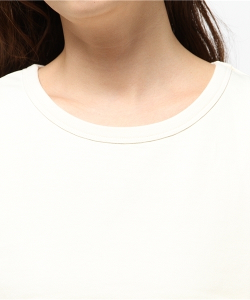 Kastane（カスタネ）の「【Kastane】袖シフォン9分袖プルオーバー（Tシャツ/カットソー・レディース・チャコールグレー/ベージュ/スミクロ/ホワイト系その他/ホワイト/ブラック系その他・FREE）」の11枚目の写真