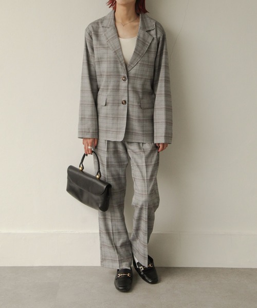 Chillfar(チルファー)の「タータンチェックフレアパンツ(スラックス・レディース・ダークブラウン/ブラウン/グレー・MEDIUM/LARGE)」の18枚目の写真