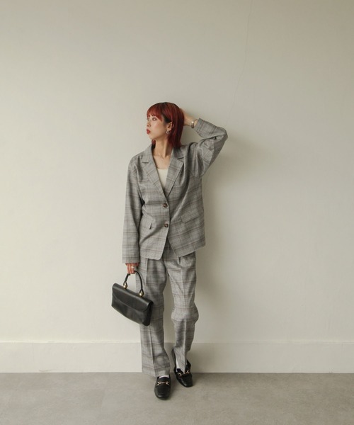 Chillfar(チルファー)の「タータンチェックフレアパンツ(スラックス・レディース・ダークブラウン/ブラウン/グレー・MEDIUM/LARGE)」の22枚目の写真