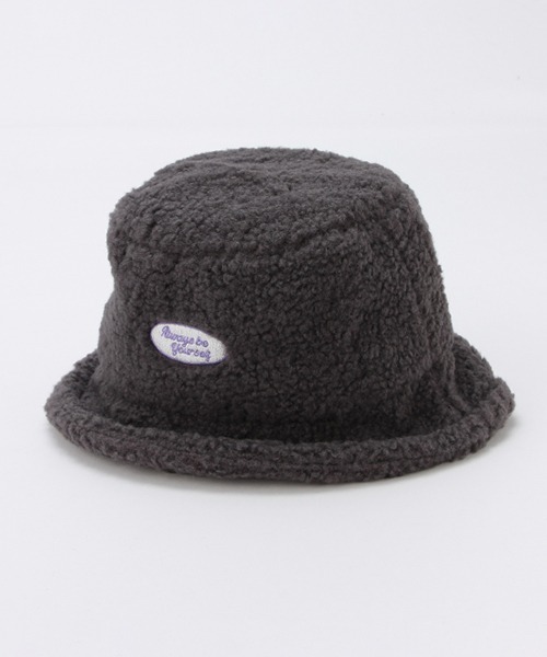 LOVETOXIC（ラブトキシック）の「【もこもこ】ボアバケットハット（ハット・キッズ・アイボリー/マルチ/チャコール・FREE）」の2枚目の写真