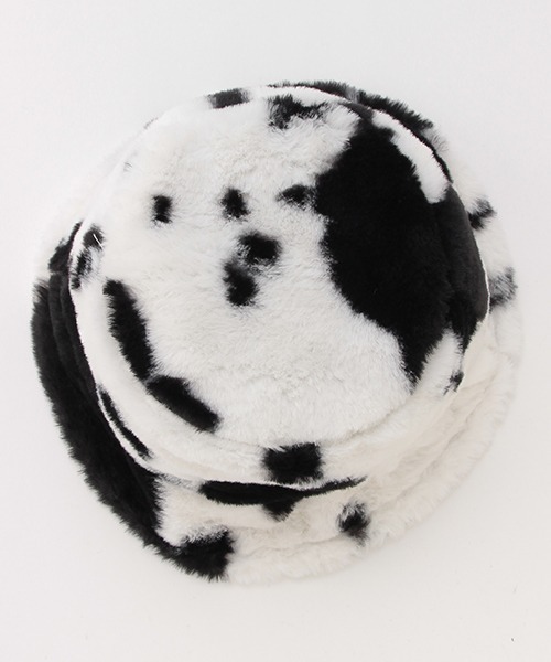 LOVETOXIC（ラブトキシック）の「【もこもこ】ボアバケットハット（ハット・キッズ・アイボリー/マルチ/チャコール・FREE）」の9枚目の写真