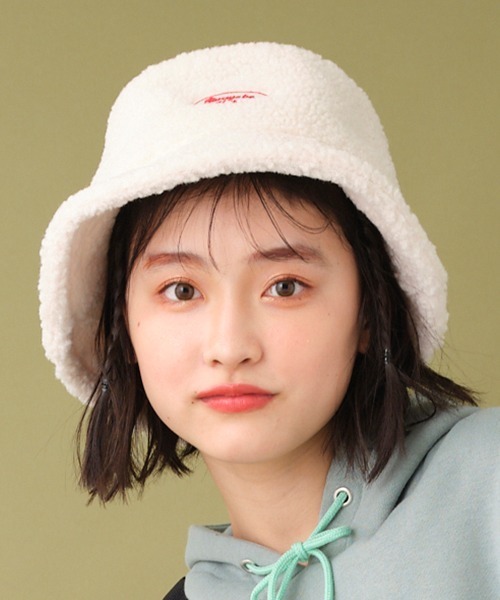 LOVETOXIC（ラブトキシック）の「【もこもこ】ボアバケットハット（ハット・キッズ・アイボリー/マルチ/チャコール・FREE）」の17枚目の写真