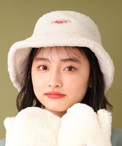 LOVETOXIC（ラブトキシック）の「【もこもこ】ボアバケットハット（ハット・キッズ・アイボリー/マルチ/チャコール・FREE）」の18枚目の写真