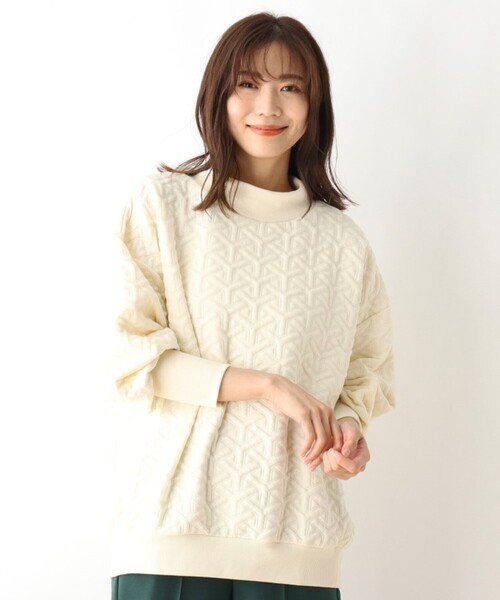 SHOO・LA・RUE（シューラルー）の「◆キルティングスウェット（スウェット・レディース・ブラック/アイボリー/サンドベージュ/ピンク系・00）」の12枚目の写真