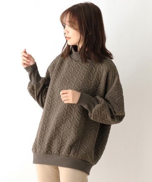 SHOO・LA・RUE（シューラルー）の「◆キルティングスウェット（スウェット・レディース・ブラック/アイボリー/サンドベージュ/ピンク系・00）」の22枚目の写真