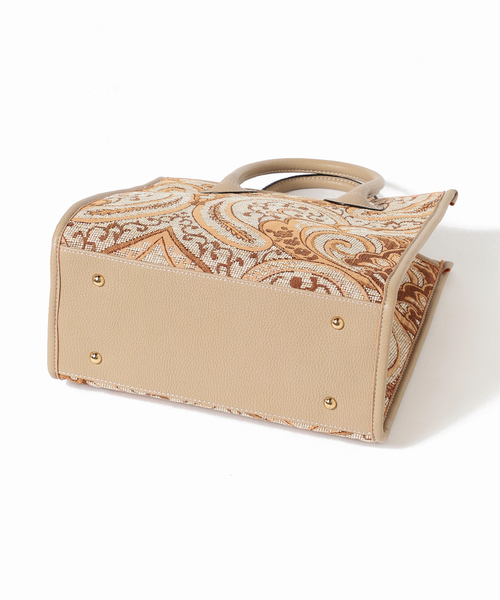 B.C STOCK（ベーセーストック）の「ジャガードトート◆（ショルダーバッグ・レディース・ベージュ/ブラック・FREE）」の12枚目の写真