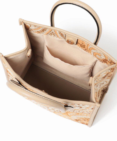 B.C STOCK（ベーセーストック）の「ジャガードトート◆（ショルダーバッグ・レディース・ベージュ/ブラック・FREE）」の10枚目の写真