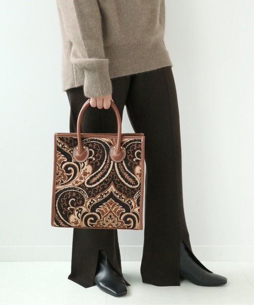 B.C STOCK（ベーセーストック）の「ジャガードトート◆（ショルダーバッグ・レディース・ベージュ/ブラック・FREE）」の21枚目の写真